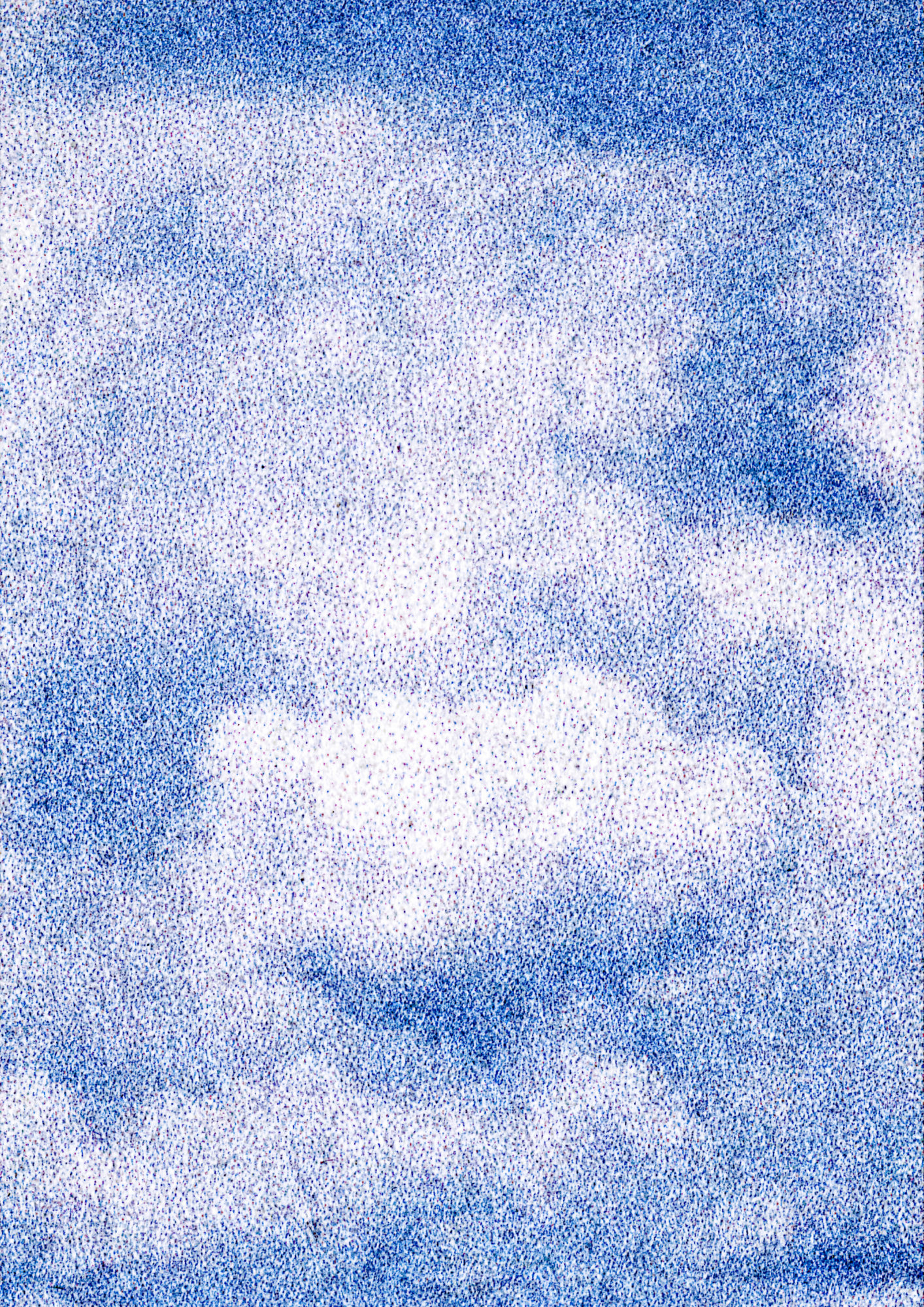 Nuvens em uma fotografia pontilhada.